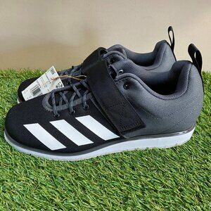 Adidas Powerlift 4 Black Grey Athletic Weightlifting Shoes Men 8.5 Wmn 10 GZ5870